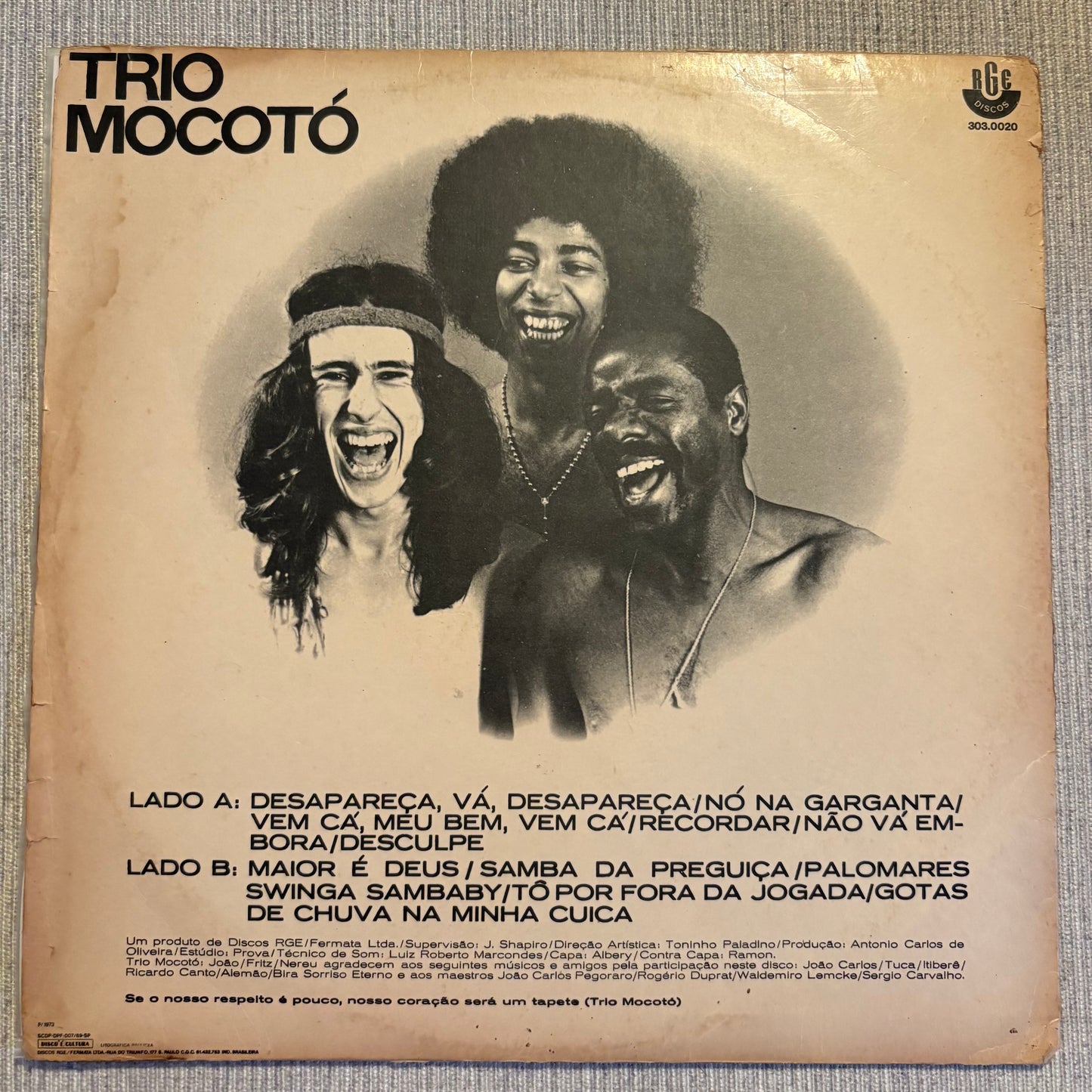 Trio Mocoto - 1973 Brazil Press