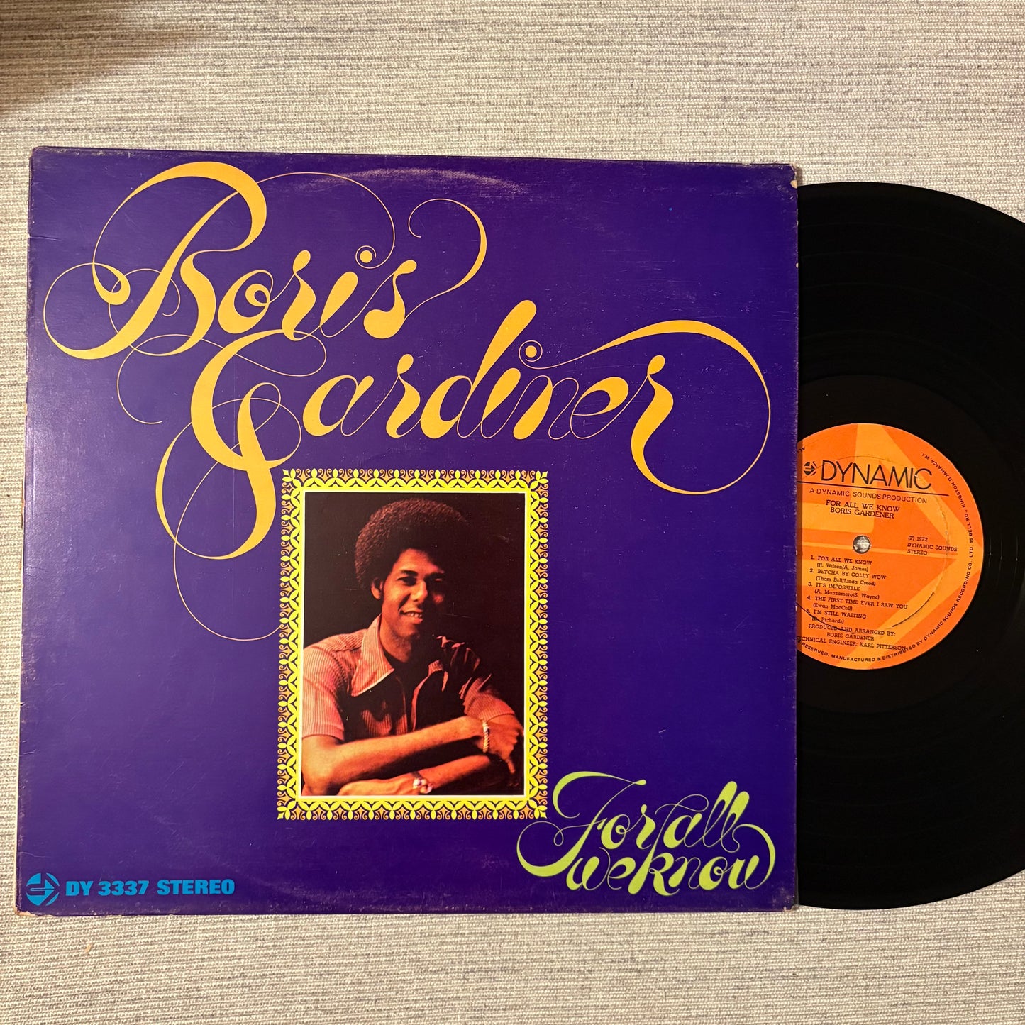 Boris Gardiner - For All We Know (Jamaican Press)