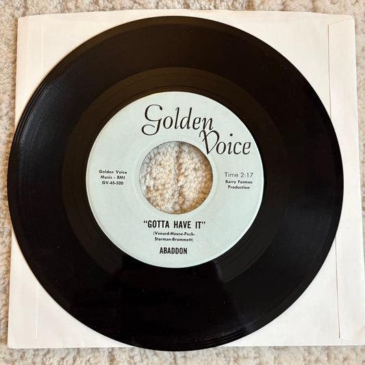 Abaddon - Blues Tomorrow/Gotta Have It